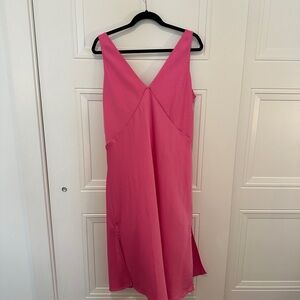 Elegant Pink Sleeveless Dress